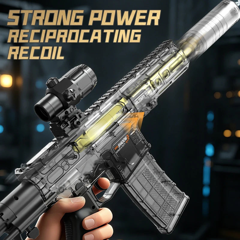 Pistolet à eau électrique SLR – Réservoir dorsal et 2 modes de tir