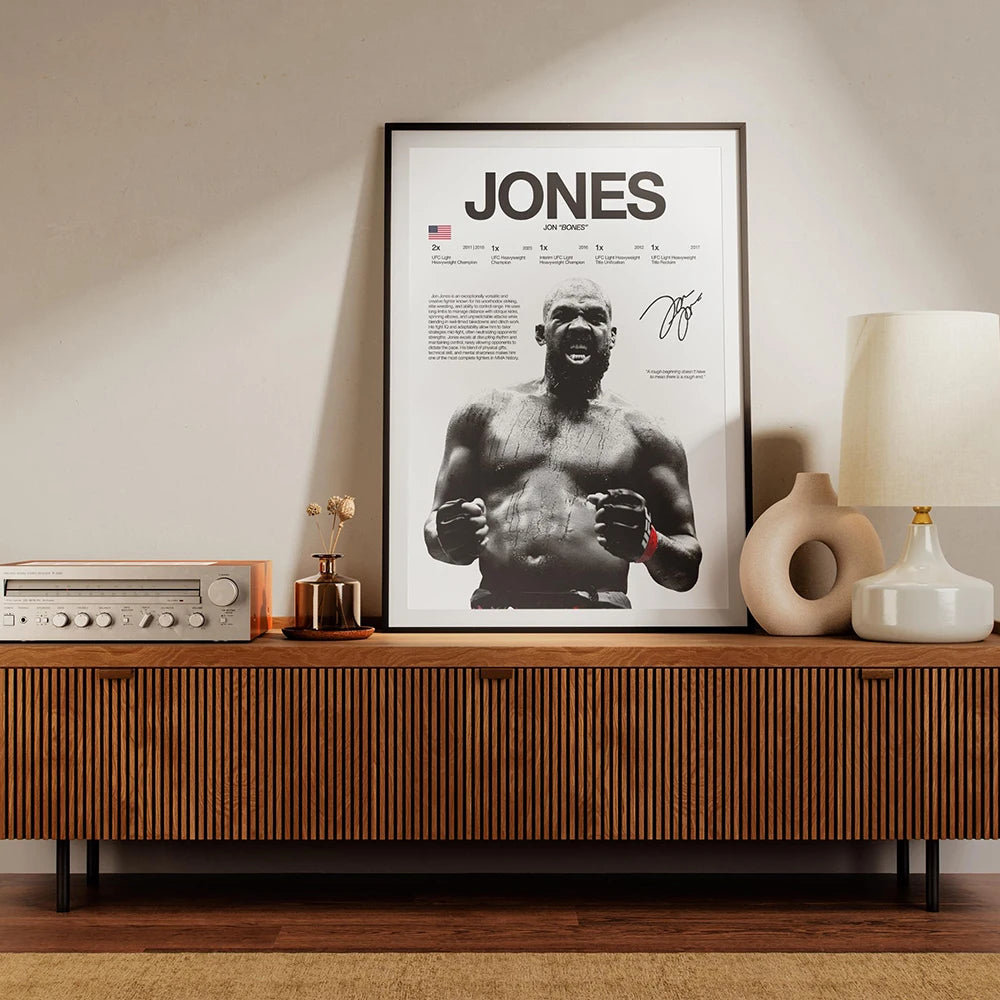 UFC Fighter Legend Boxer Champion Poster Art Prints Mma Enthusiasts Indoor Wall Art Home Decor High Quality Canvas Painting Gift BLACKBEARD OUTDOOR INDUSTRIES