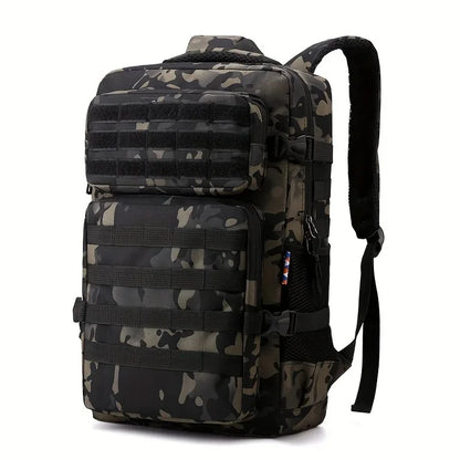 Sac à Dos Tactique Camouflage Homme – Multi-Compartiments, Grande Capacité, Randonnée Camping Outdoor