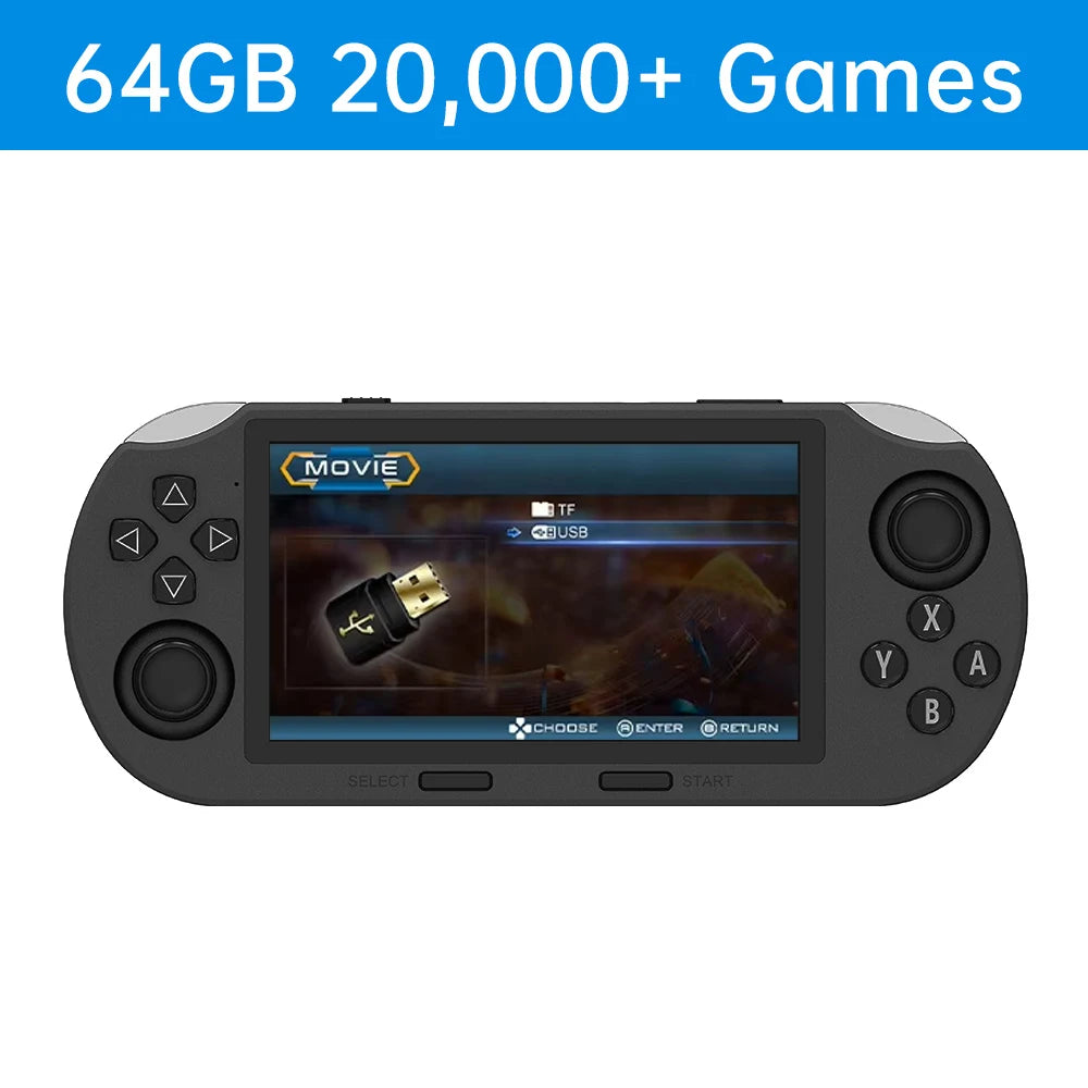 Console de Jeu Rétro Portable SF3000 – Écran IPS 4.5" – 20 000+ Jeux – 14 Émulateurs – 64Go – 3000mAh - BLACKBEARD OUTDOOR INDUSTRIES
