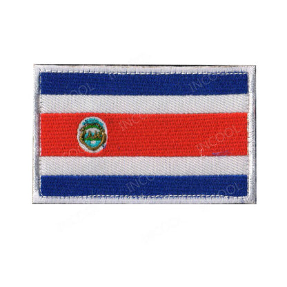 Patch Drapeaux Brodés Amérique et Caraïbes – 8×5 cm avec Velcro - BLACKBEARD OUTDOOR INDUSTRIES