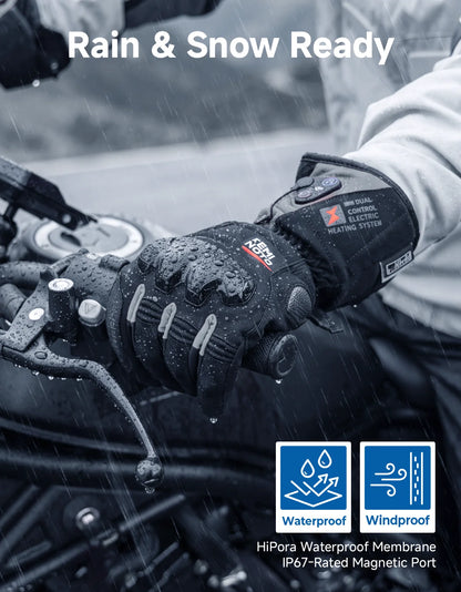 Gants chauffants rechargeables grand froid, tactiles et imperméables