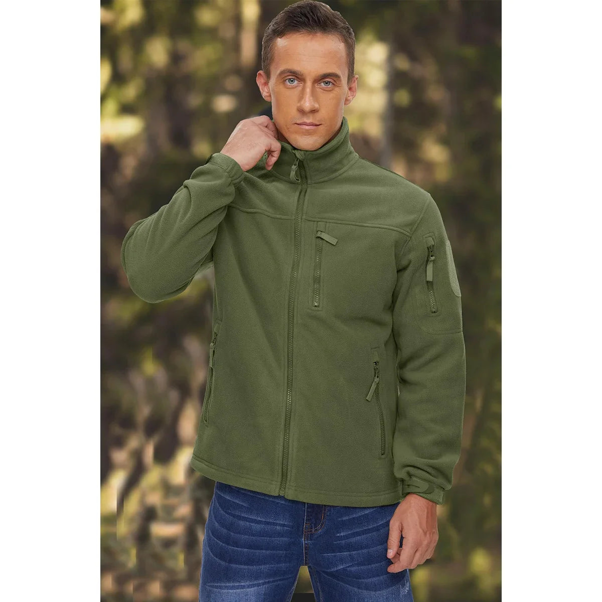 Veste en Polaire pour Homme – Zip Haut, Confortable et Coupe-Vent, Poches Multiples, Idéale pour la Randonnée et les Activités Extérieures - BLACKBEARD OUTDOOR INDUSTRIES