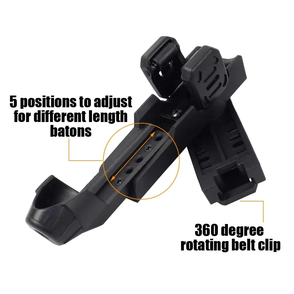 Étui Porte-Matraque Extensible 21"-26" Rotation 360° Compatible MOLLE – Holster Tactique pour Ceinturon - BLACKBEARD OUTDOOR INDUSTRIES