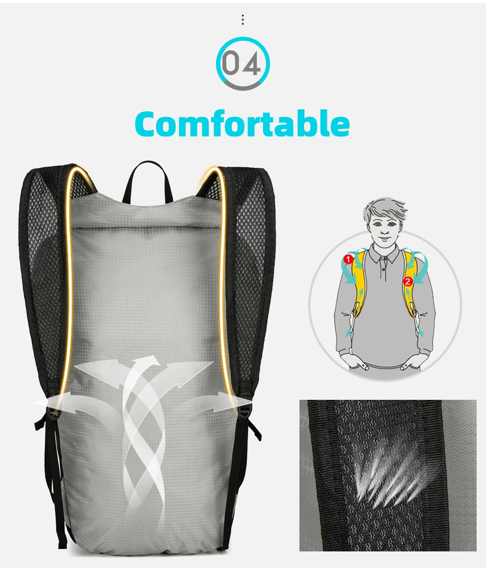 Sac à Dos Pliable Ultraléger – Sac à Dos Outdoor Polyvalent pour Randonnée, Escalade & Voyage - BLACKBEARD OUTDOOR INDUSTRIES