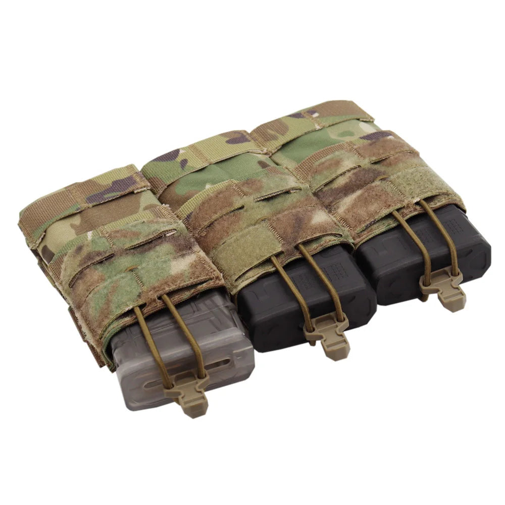 Porte-Chargeur Triple Tactique MOLLE – Nylon 500D | Compatible 556 M4 M16 | 6 Coloris - BLACKBEARD OUTDOOR INDUSTRIES