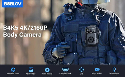 BOBLOV B4K5 4K Body Camera IP68 GPS Ma boutique