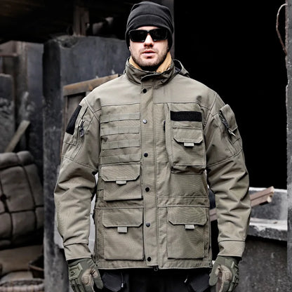 Manteau Trench Militaire Tactique Long et Moyen - Veste Extérieure Résistante et Imperméable - BLACKBEARD OUTDOOR INDUSTRIES