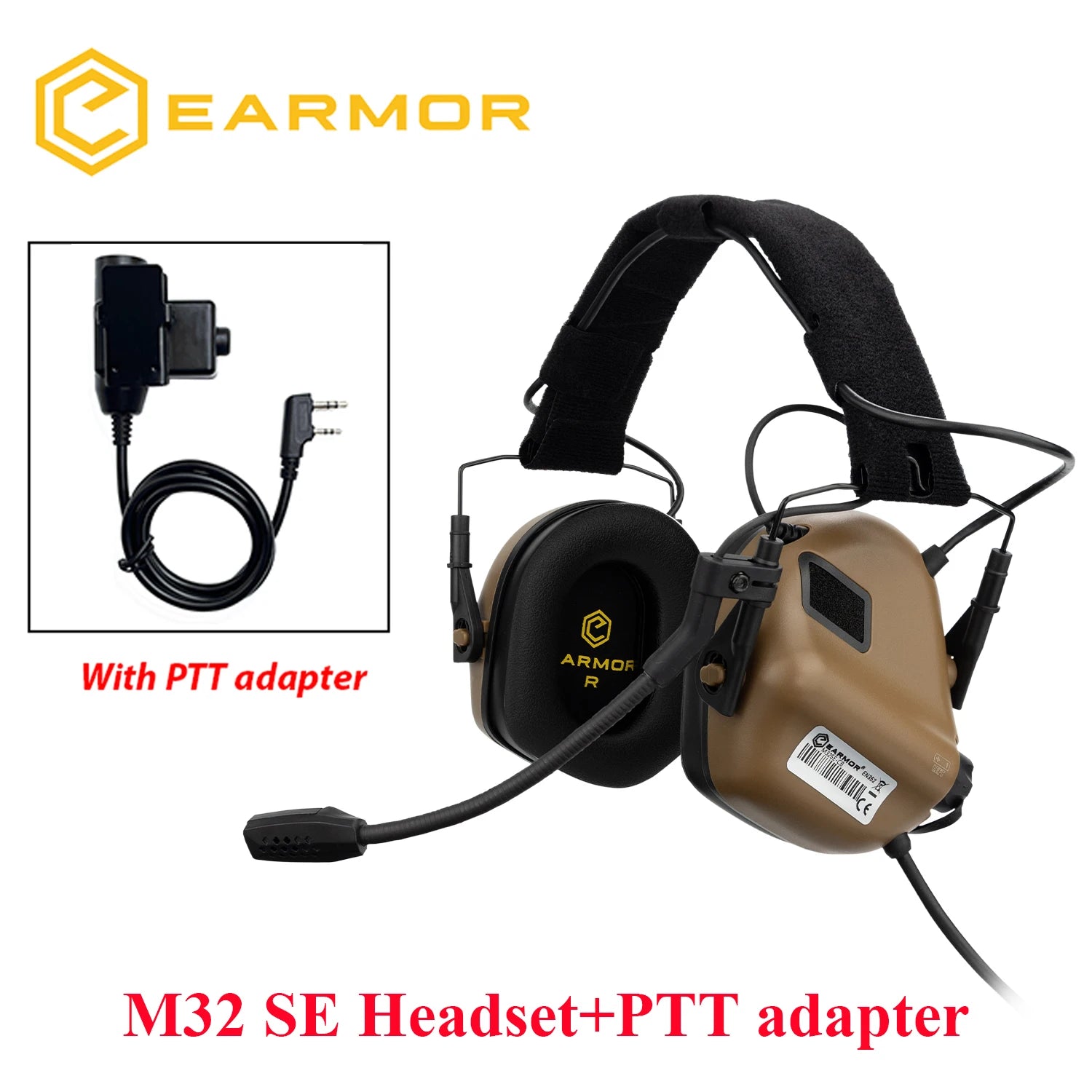 EARMOR M32 SE / MOD4 – Casque Électronique Tactique Anti-Bruit - BLACKBEARD OUTDOOR INDUSTRIES