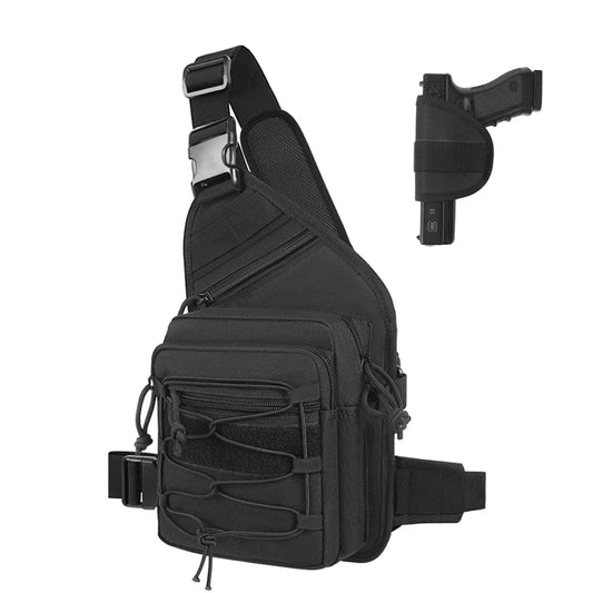 Sacoche holster discrète bandoulière en nylon 1000D