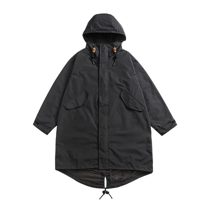 Parka militaire M51 queue de poisson, style M65, mixte, noir ou kaki