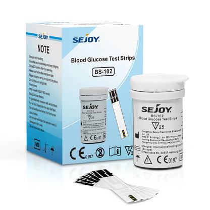 Glucomètre Sejoy – Kit Complet Diabète avec 50 Bandelettes & Lancettes