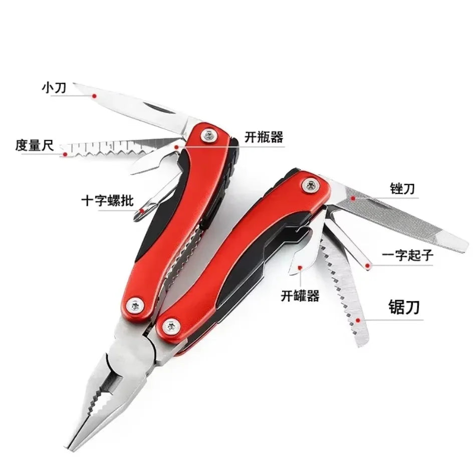 1 Pcs Multi Functional Folding Pliers Combination Multi-purpose Tool Outdoor Portable Pointed Nose Pliers Camping Tool Pliers BLACKBEARD OUTDOOR INDUSTRIES