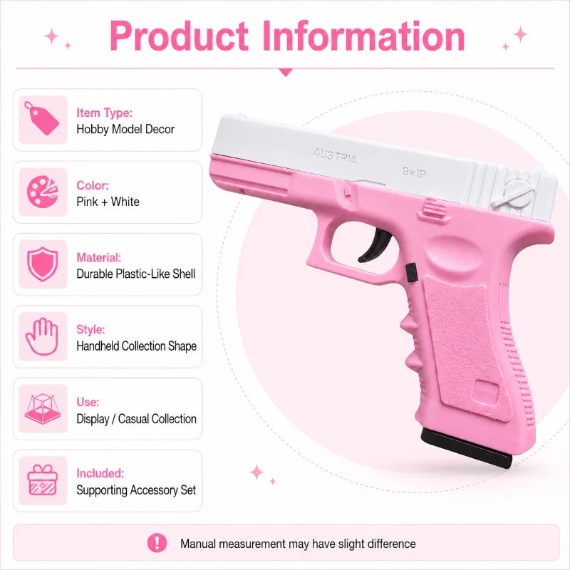 Réplique airsoft rose type Glock 18 – Spring 6 mm