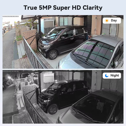 Caméra de surveillance IP PoE PTZ 5MP 8MP avec détection humaine