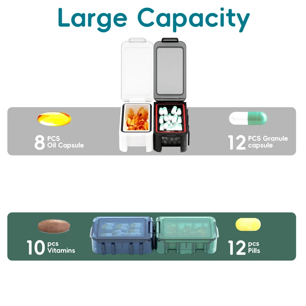 Pilulier Hebdomadaire XXL – Organiseur de Médicaments 7 Jours avec Compartiments Amovibles Ma boutique