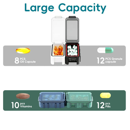 Pilulier Hebdomadaire XXL – Organiseur de Médicaments 7 Jours avec Compartiments Amovibles Ma boutique
