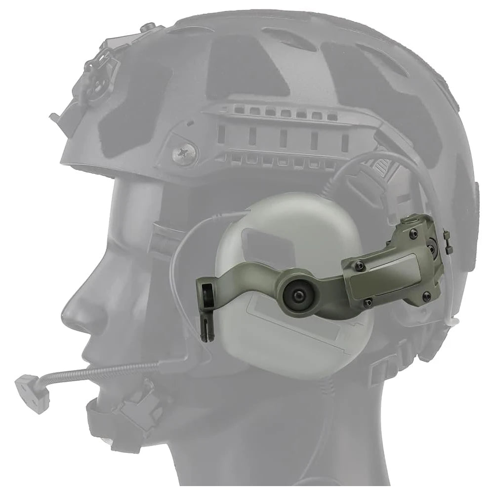 Casque de tir Earmor M32 SE – antibruit électronique avec micro, PTT M51 et support ARC pour casque - BLACKBEARD OUTDOOR INDUSTRIES