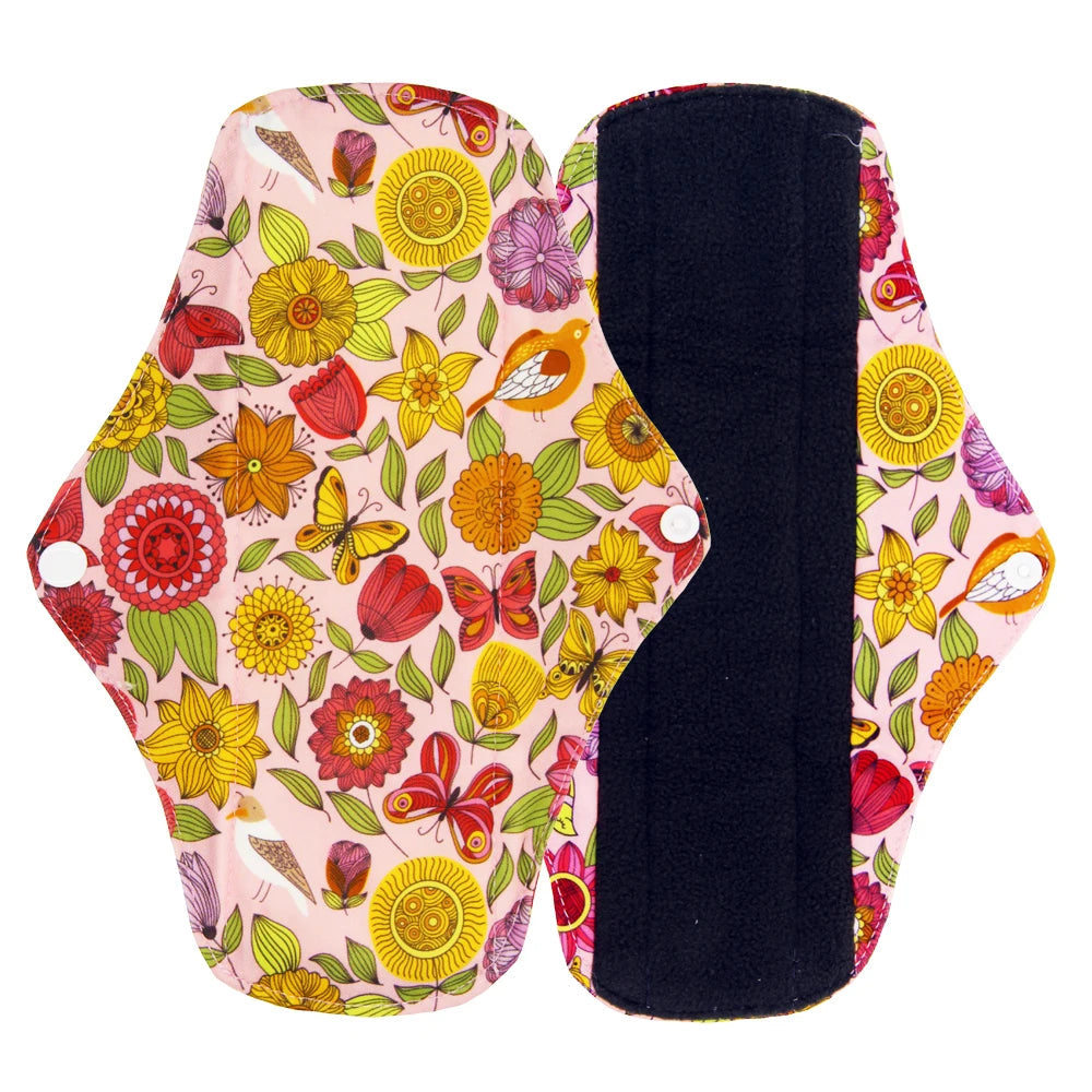 VEJYO – Lot de 5 Serviettes Hygiéniques Lavables en Charbon de Bambou Réutilisables Ma boutique