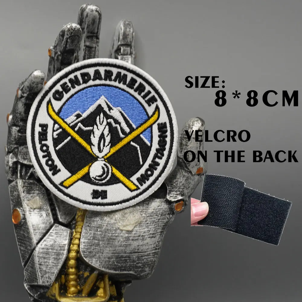 Patch Gendarmerie Nationale Brodé — Velcro ou Thermocollant - BLACKBEARD OUTDOOR INDUSTRIES