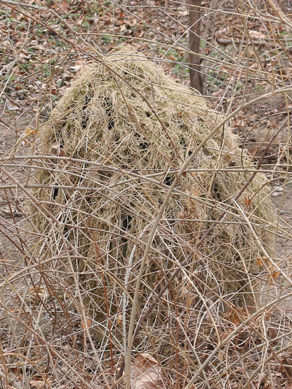 Cape Ghillie Camouflage Tricotée Main 80x90 cm – Chapeau et Poncho de Chasse Mixte