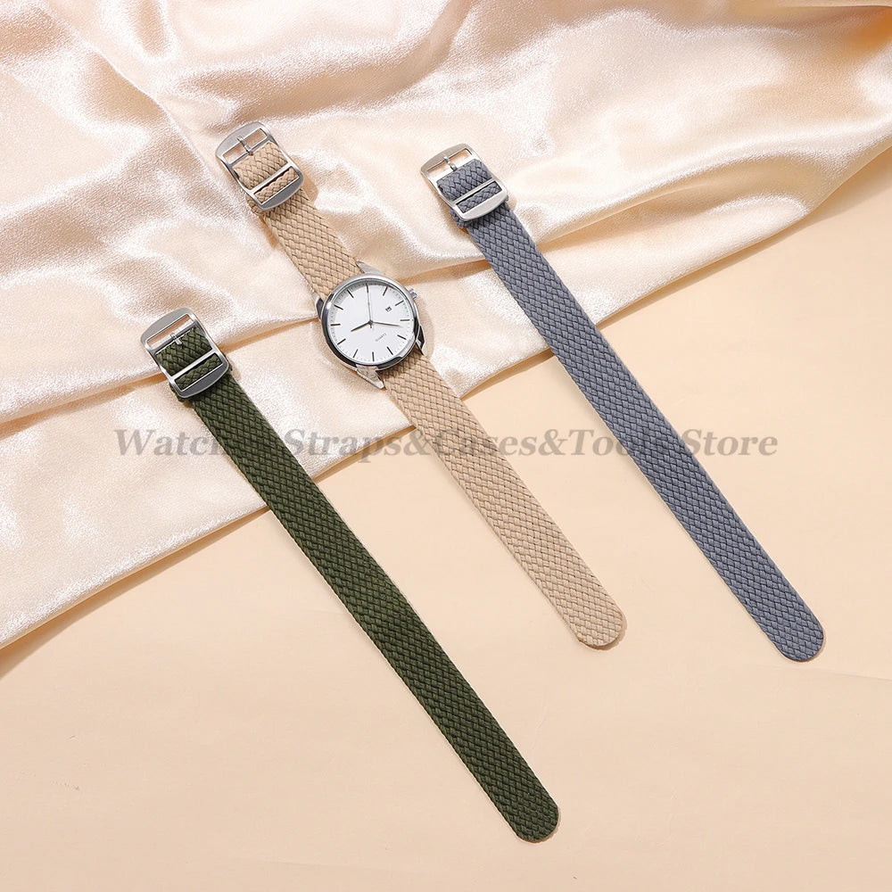 Bracelet de Montre en Toile Nylon Tissée – Compatible avec Omega, Seiko, Samsung, Huawei et Autres Montres - BLACKBEARD OUTDOOR INDUSTRIES