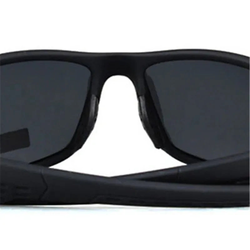 Lunettes de Sport Polarisées UV400 – Monture Noire Style Ovale | Conduite, Pêche, Outdoor