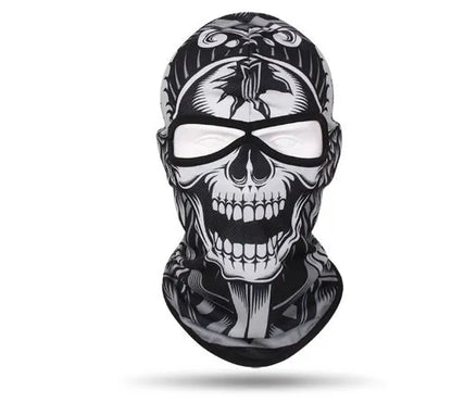 Cagoule Tactique Skull Couvre-Visage Intégral Coupe-Vent – Doublure Casque Moto & Vélo – Nylon/Polyester – 7 Coloris