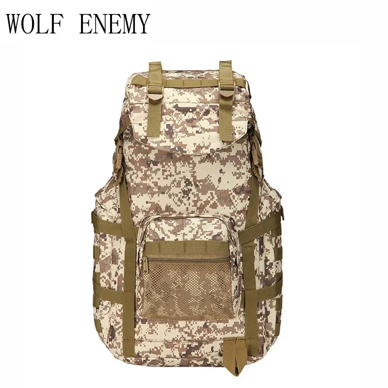 Sac à dos tactique MOLLE 60 L en nylon 800D