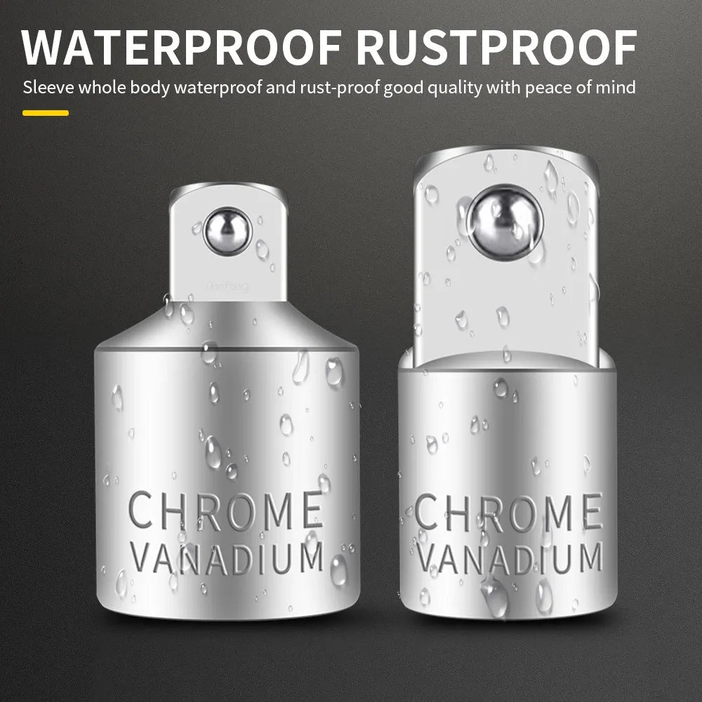 Onnfang Adaptateur Douille Cliquet – 1/2", 3/8", 1/4" CR-V Chrome Vanadium – Outils de Réparation Auto, Vélo, Maison, Garage - BLACKBEARD OUTDOOR INDUSTRIES