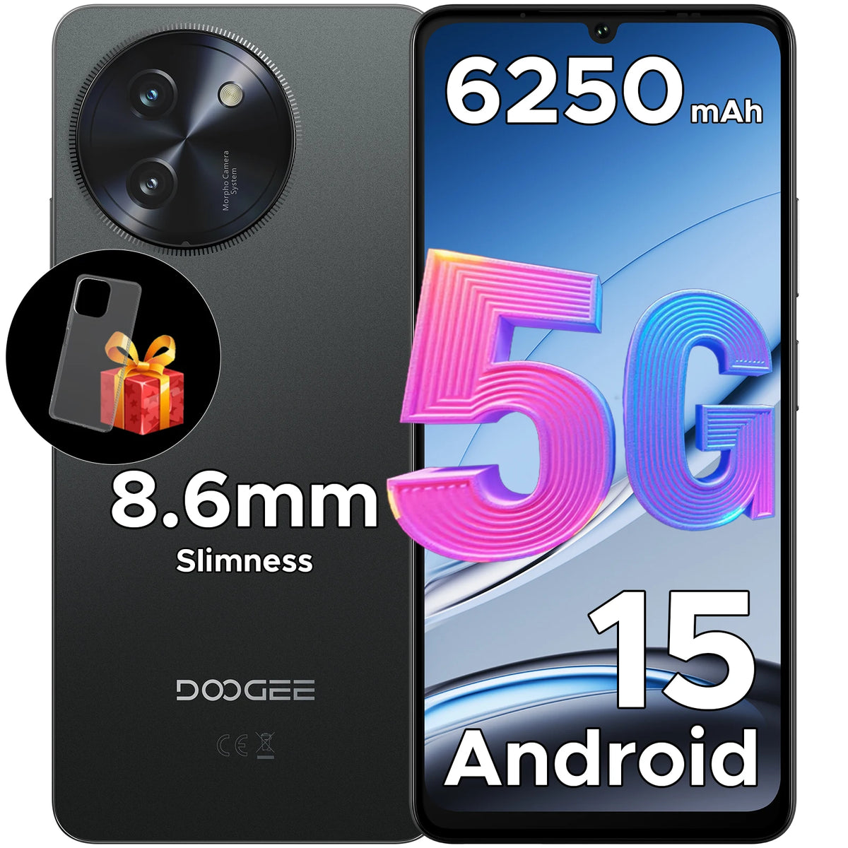 DOOGEE Note 59 5G – Smartphone Android 15 6250mAh 6,75" 120Hz NFC