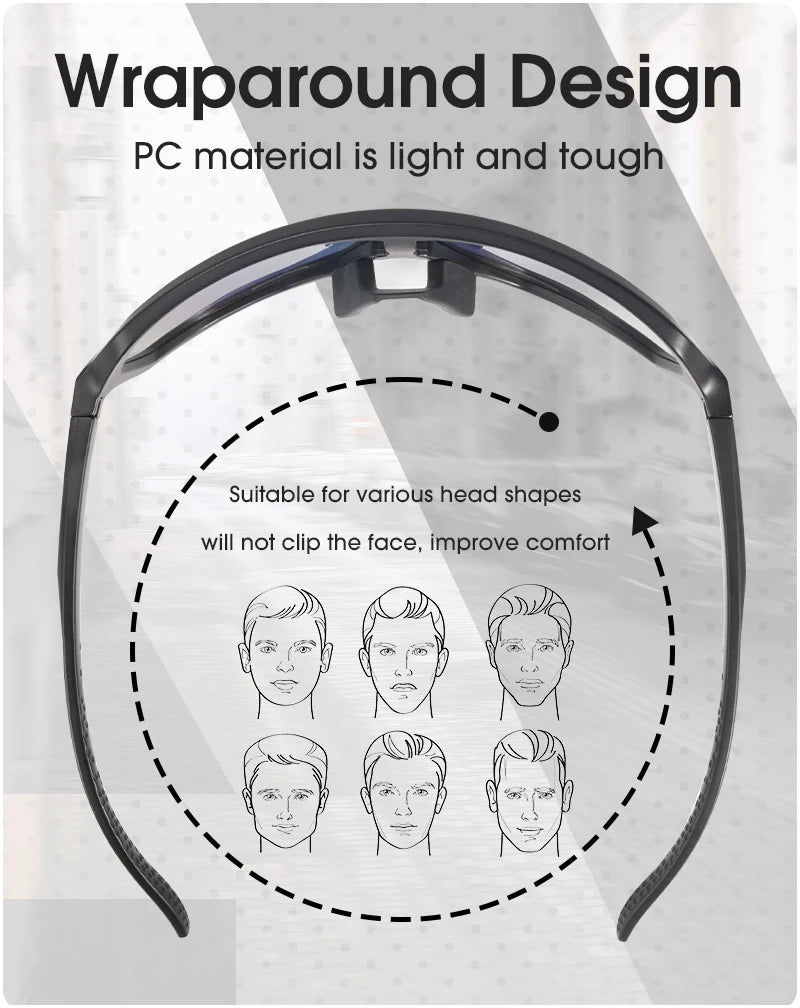 Lunettes de Vélo SCVCN UV400 - Lunettes de Sport pour Homme et Femme, Protection UV - BLACKBEARD OUTDOOR INDUSTRIES