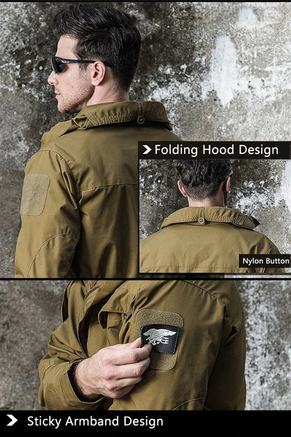 Veste Militaire Homme M65 – Tactique & Résistante | Coupe-Vent Imperméable avec Capuche – Style US/UK Army - BLACKBEARD OUTDOOR INDUSTRIES