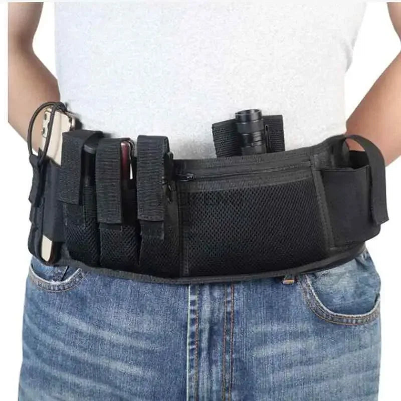 Ceinture Tactique de Sécurité Multifonctionnelle avec Kit Utilitaire – Ceinture Souple Rembourrée, Porte-Téléphone, Pochette pour Chargeur, et Accessoires BLACKBEARD OUTDOOR INDUSTRIES