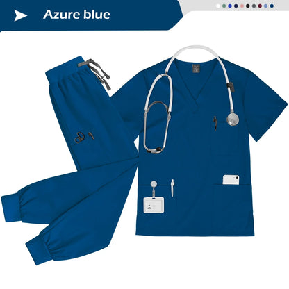 Ensemble Scrubs Infirmier Unisexe — Haut & Pantalon Jogger Médical - BLACKBEARD OUTDOOR INDUSTRIES