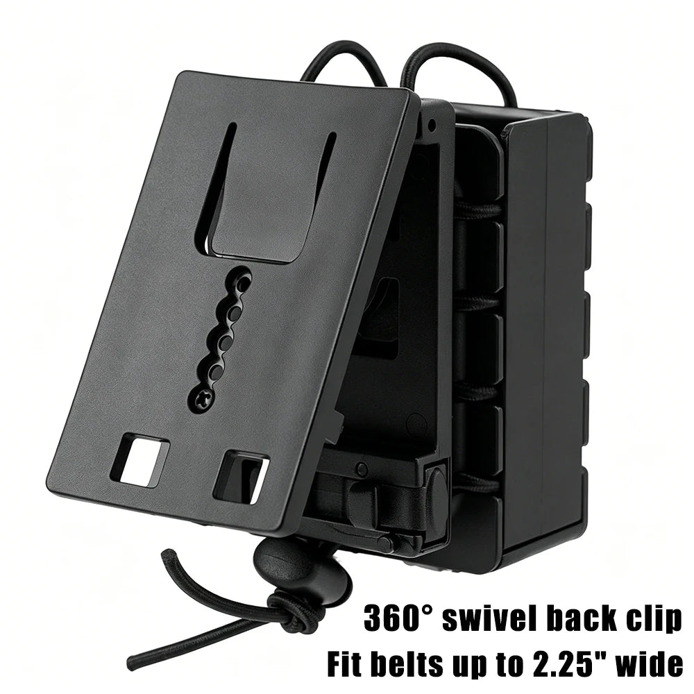 Étui porte-radio en nylon avec clip ceinture rotatif