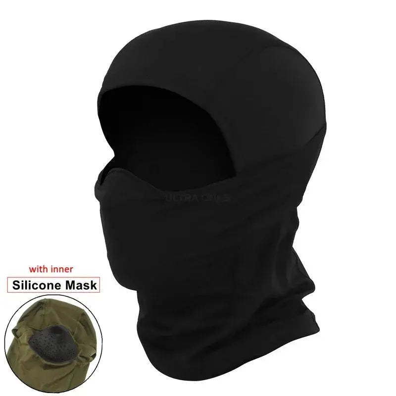 Tactical Mask Outdoor Balaclava – Masque Balaclava Silicone Demi-visage Coupe-vent Ma boutique