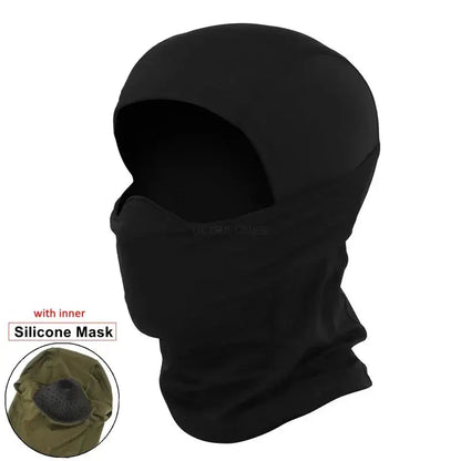 Tactical Mask Outdoor Balaclava – Masque Balaclava Silicone Demi-visage Coupe-vent Ma boutique