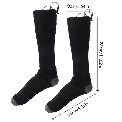 Chaussettes chauffantes rechargeables 4 000 mAh – Unisexes 38–46