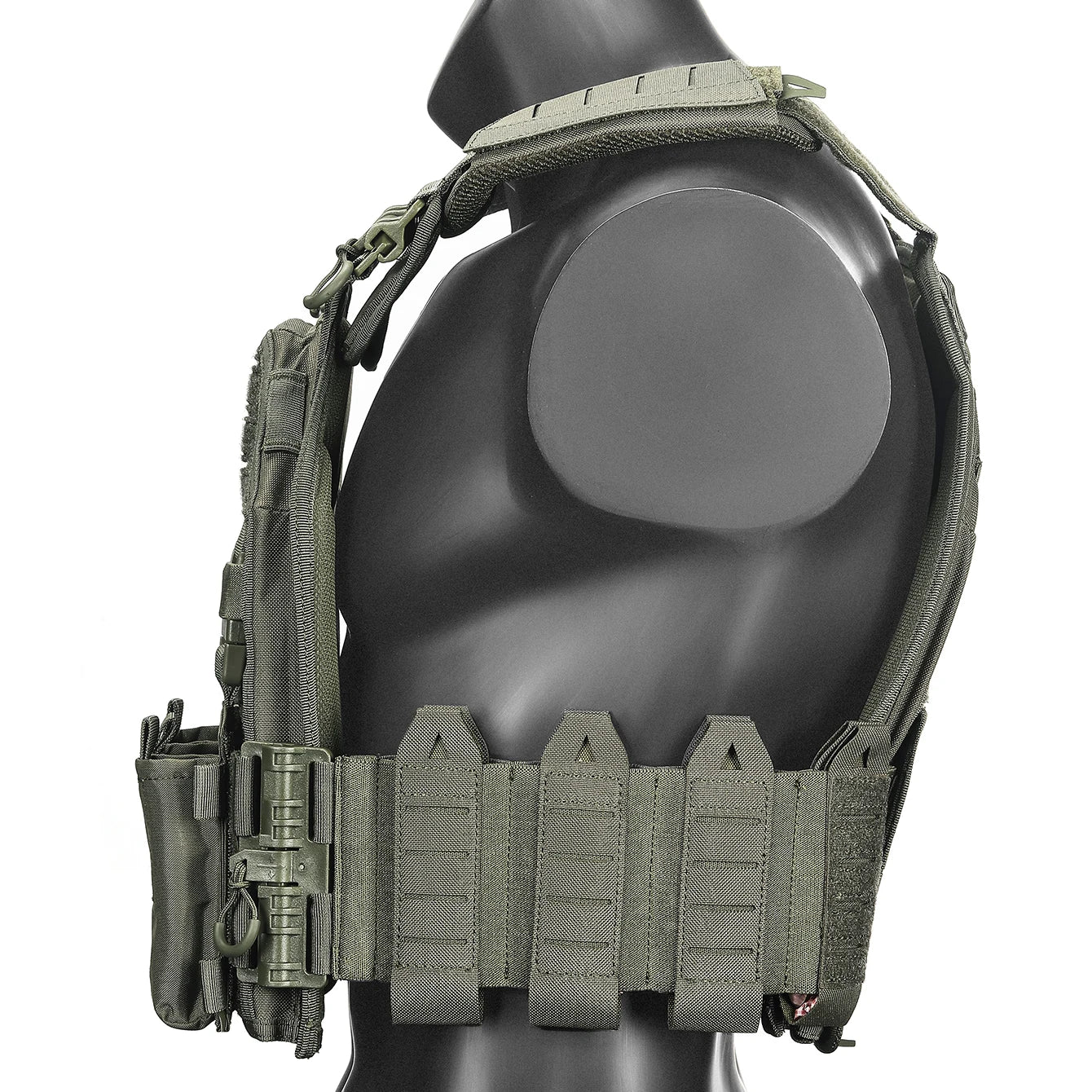 Porte Plaque Tactique MOLLE - (Inclus Drapeau US) - BLACKBEARD OUTDOOR INDUSTRIES