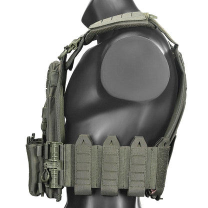 Porte Plaque Tactique MOLLE - (Inclus Drapeau US) - BLACKBEARD OUTDOOR INDUSTRIES