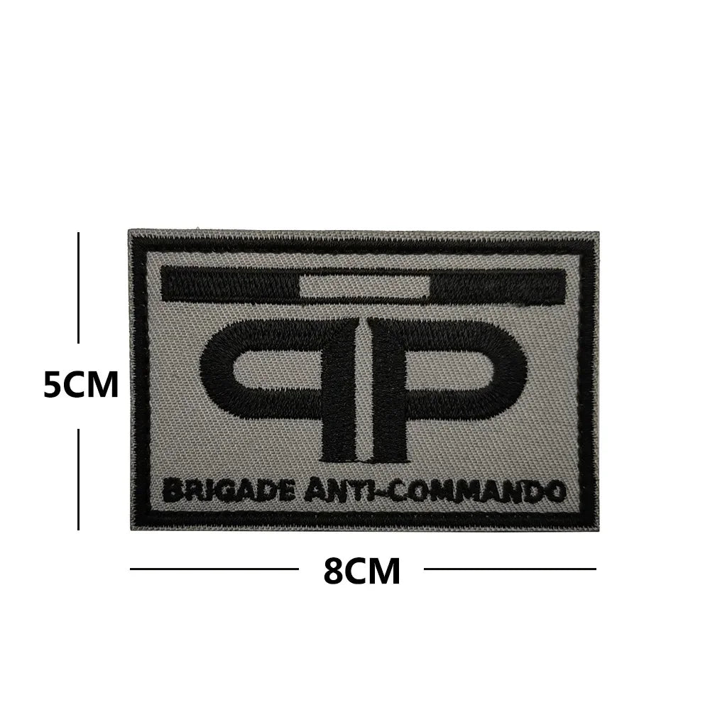 Patches Brodés Forces Spéciales Françaises – BRI · RAID · PP – Hook & Loop Tactique