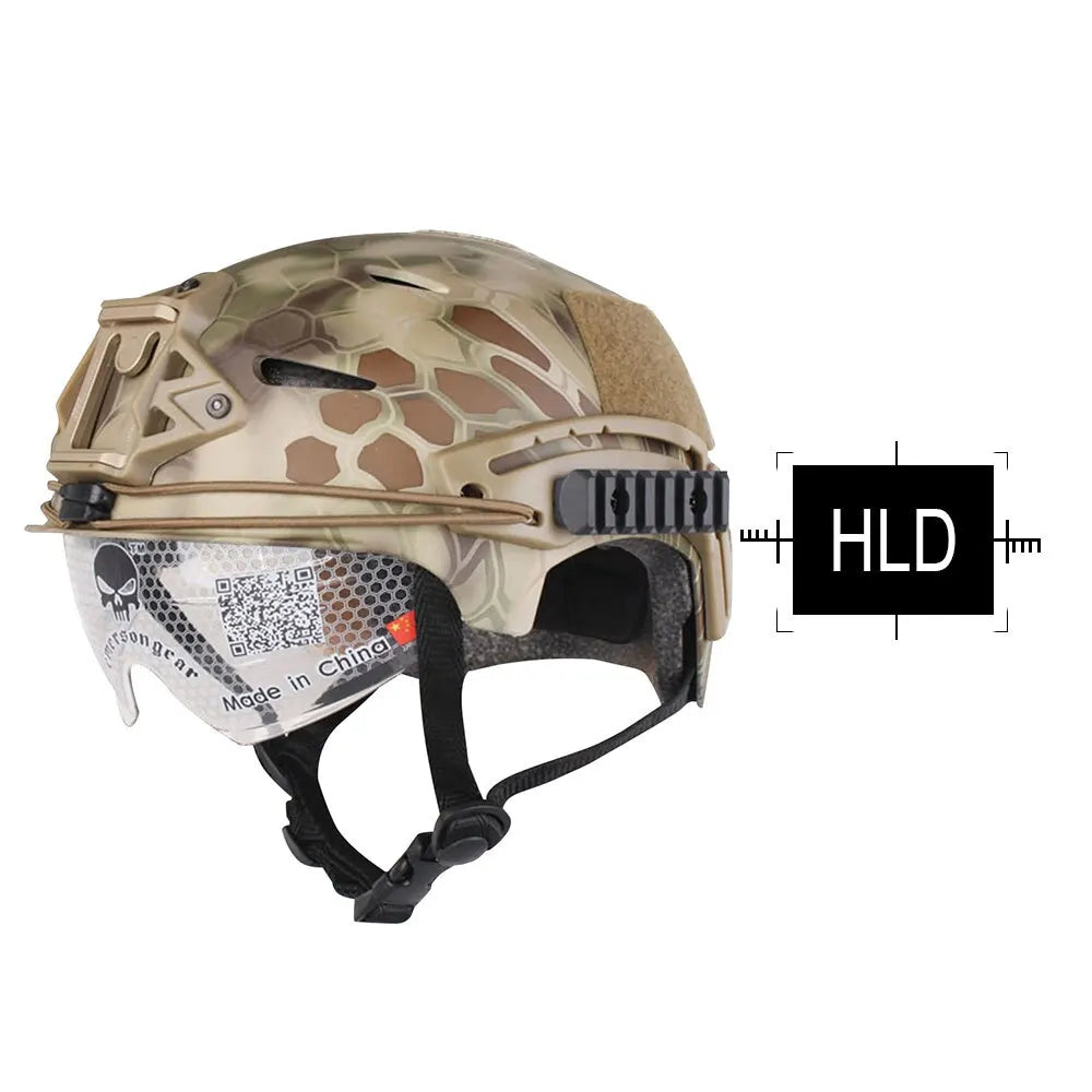 Casque type bump pour airsoft, réglable 58–64 cm