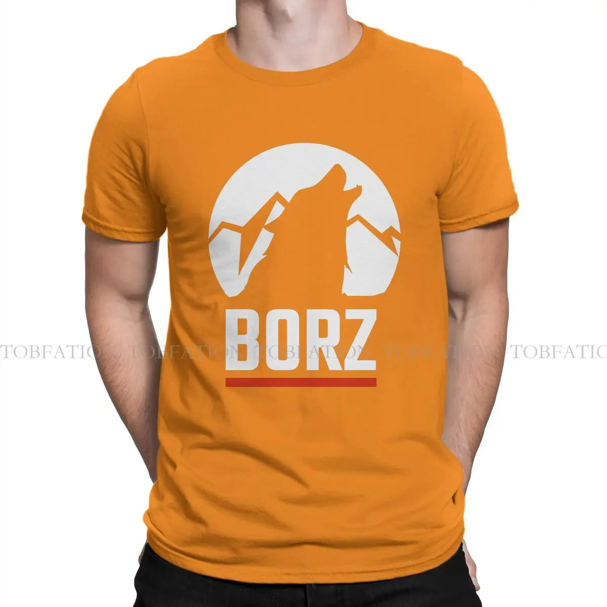 T-Shirt Coton Pur Borz Loup Tchétchène – Streetwear Harajuku, Col Rond | S à 6XL | 10 Coloris - BLACKBEARD OUTDOOR INDUSTRIES
