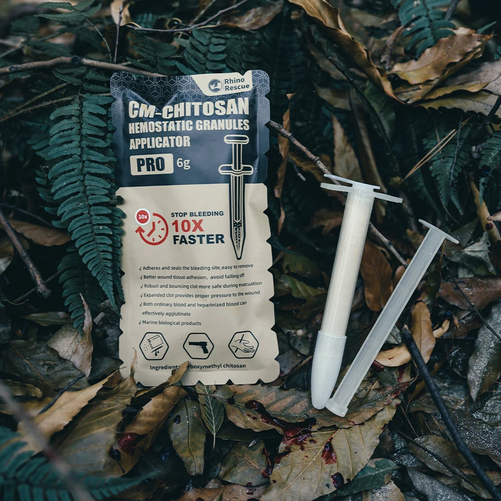 RHINO RESCUE Granulés Hémostatiques Chitosan 6g – Coagulation Rapide, Sans Résidu