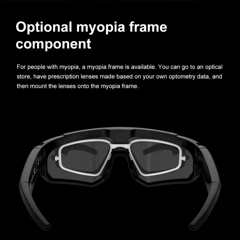 Lunettes Tactiques Intelligentes AI – Caméra 1080P 8MP Anti-Shake, 32Go, Coupe-Vent | Cyclisme & Sport