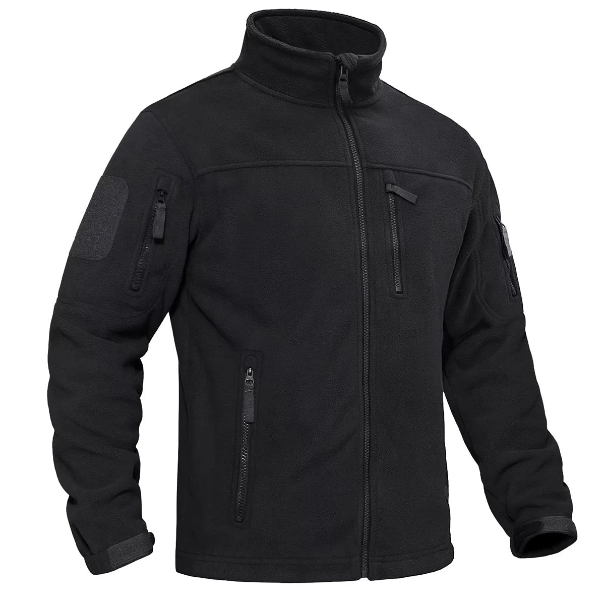 Veste Polaire Tactique Homme TACVASEN — Col Montant, Zip Intégral, 7 Poches | S à 2XL US - BLACKBEARD OUTDOOR INDUSTRIES