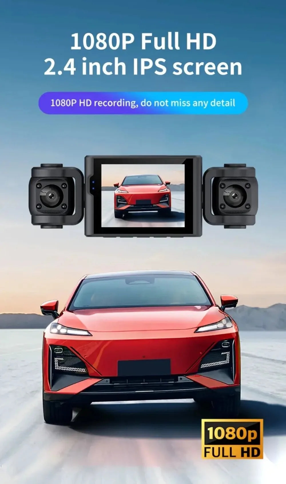 dashcam 4 canaux couverture panoramique à 360°  haute définition 1080P Ma boutique