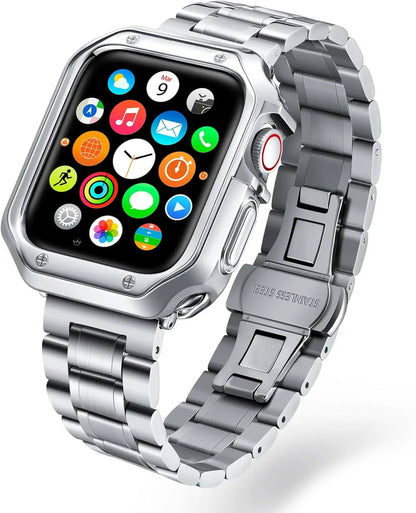 Bracelet en Acier Inoxydable pour Apple Watch – Bandes Métalliques pour iWatch Ultra / Series 10/9/8/7/6/5/4/3/SE BLACKBEARD OUTDOOR INDUSTRIES