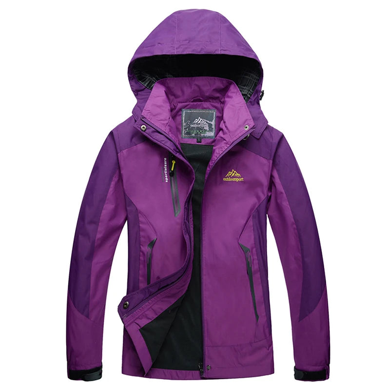 Veste Randonnée Femme Imperméable Coupe-Vent – Capuche Amovible, Multi-Poches - BLACKBEARD OUTDOOR INDUSTRIES